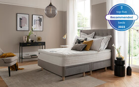 Silentnight Bloomsbury Silver Velvet Bed Frame with 4 Drawers