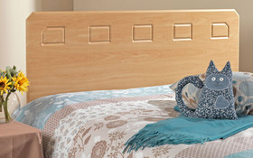 Friendship Mill Miami Wooden Headboard - Beech Effect