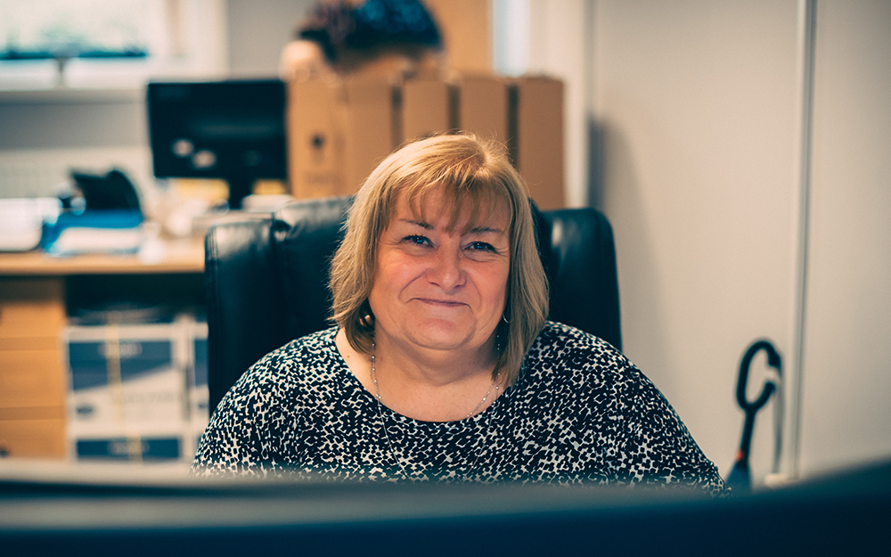 Mattress Online staff member smiling