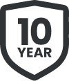 10 Year Warranty