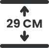 29cm deep