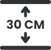 30cm deep