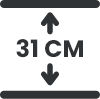 31cm deep